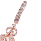 Luxurious Pave CZ Teardrop Earrings - Rose Gold