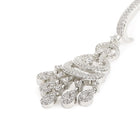 Luxurious Pave CZ Teardrop Earrings - Silver