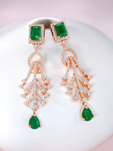 Gleaming CZ & Crystal Drop Earrings