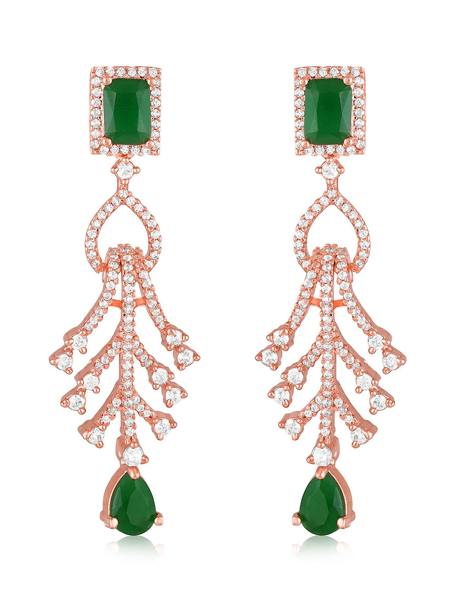 Crystal Drop Earrings – Sparkling & Elegant | Peora