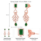 Crystal Drop Earrings – Sparkling & Elegant | Peora