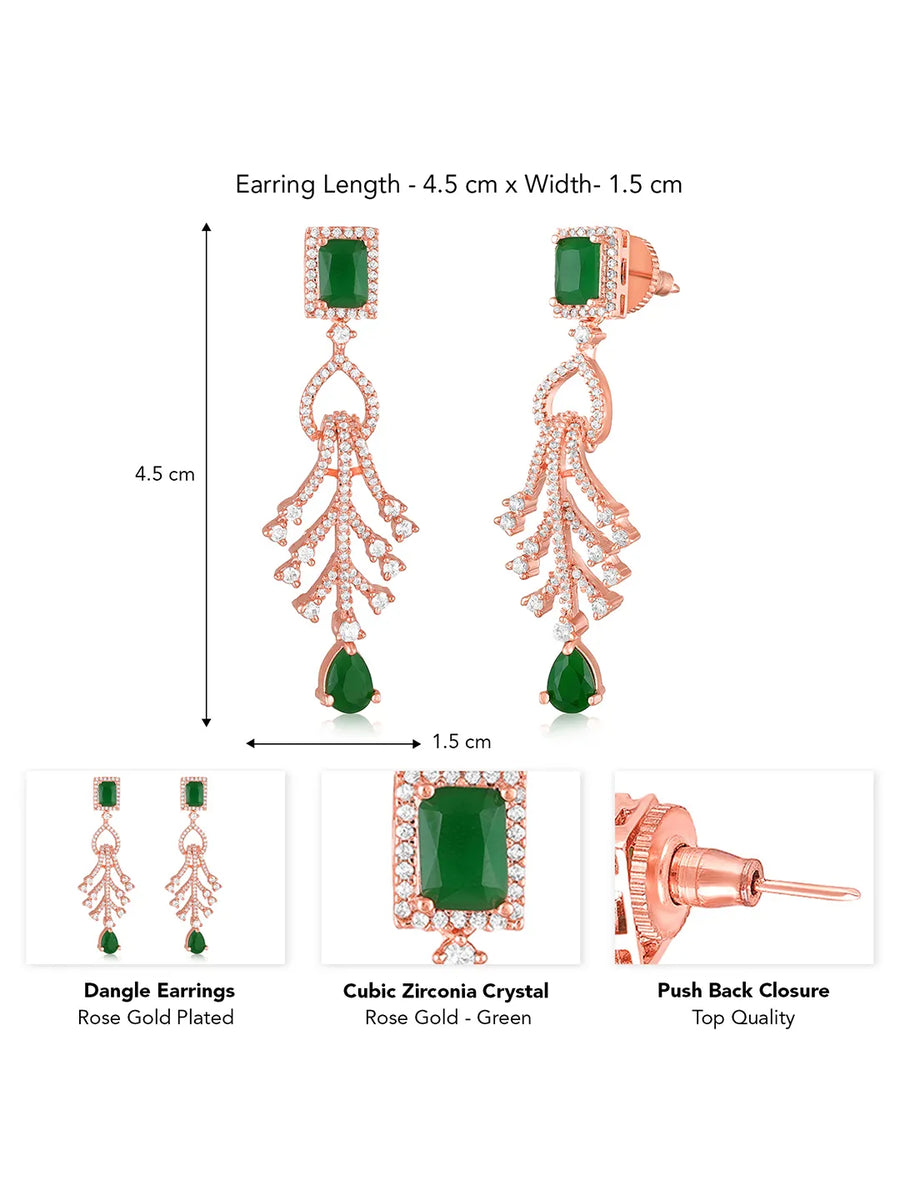 Crystal Drop Earrings – Sparkling & Elegant | Peora