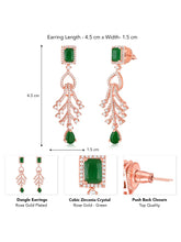 Crystal Drop Earrings – Sparkling & Elegant | Peora