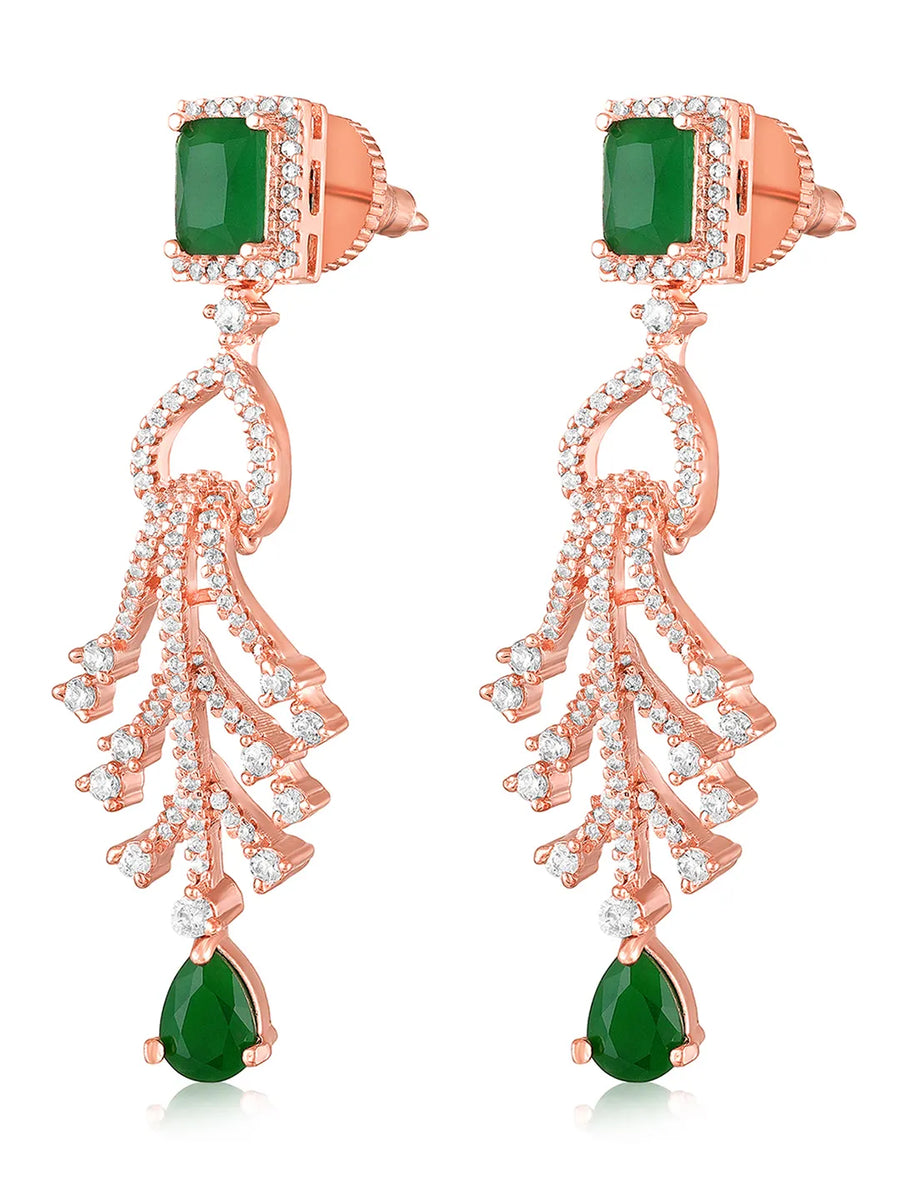 Crystal Drop Earrings – Sparkling & Elegant | Peora