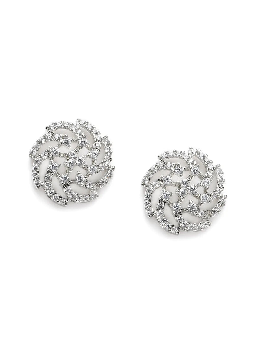 Studded Floral Earrings – Elegant & Feminine Designs | Peora