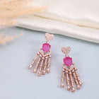 Glam Crystals CZ Dangle Earrings
