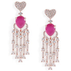 Glam Crystals CZ Dangle Earrings