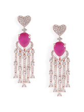 Glam Crystals CZ Dangle Earrings