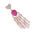 Glam Crystals CZ Dangle Earrings