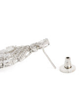 Sparkling CZ Cascade and Floral Earrings