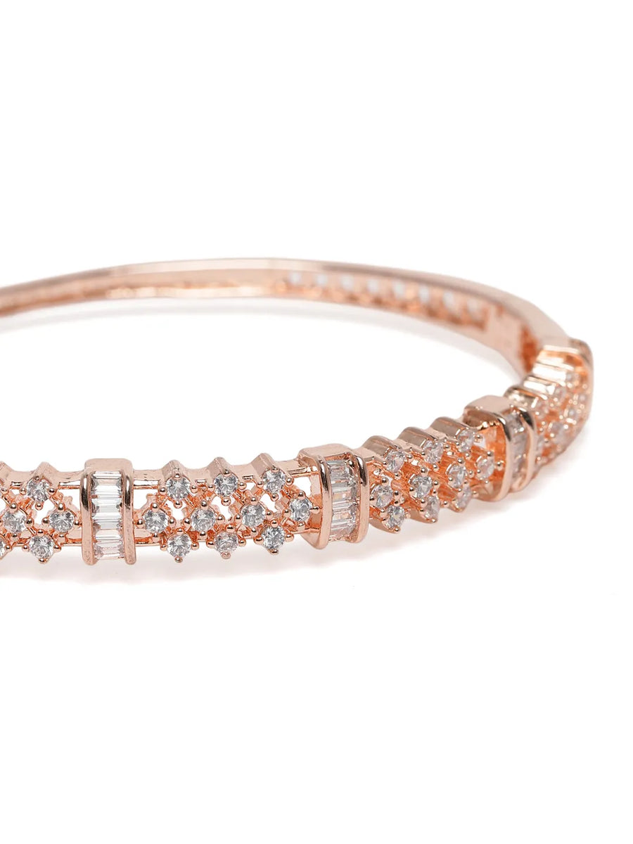 Twinkling Crystal Layered Kada Bangle