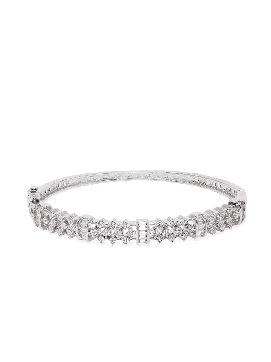 Twinkling Crystal Layered Kada Bangle