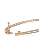 CZ Studded Kada for Every Occasion in Gold featuring Cubic Zirconia kada bracelet  
