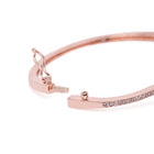 Modern Weave CZ Rose Gold Openable Kada