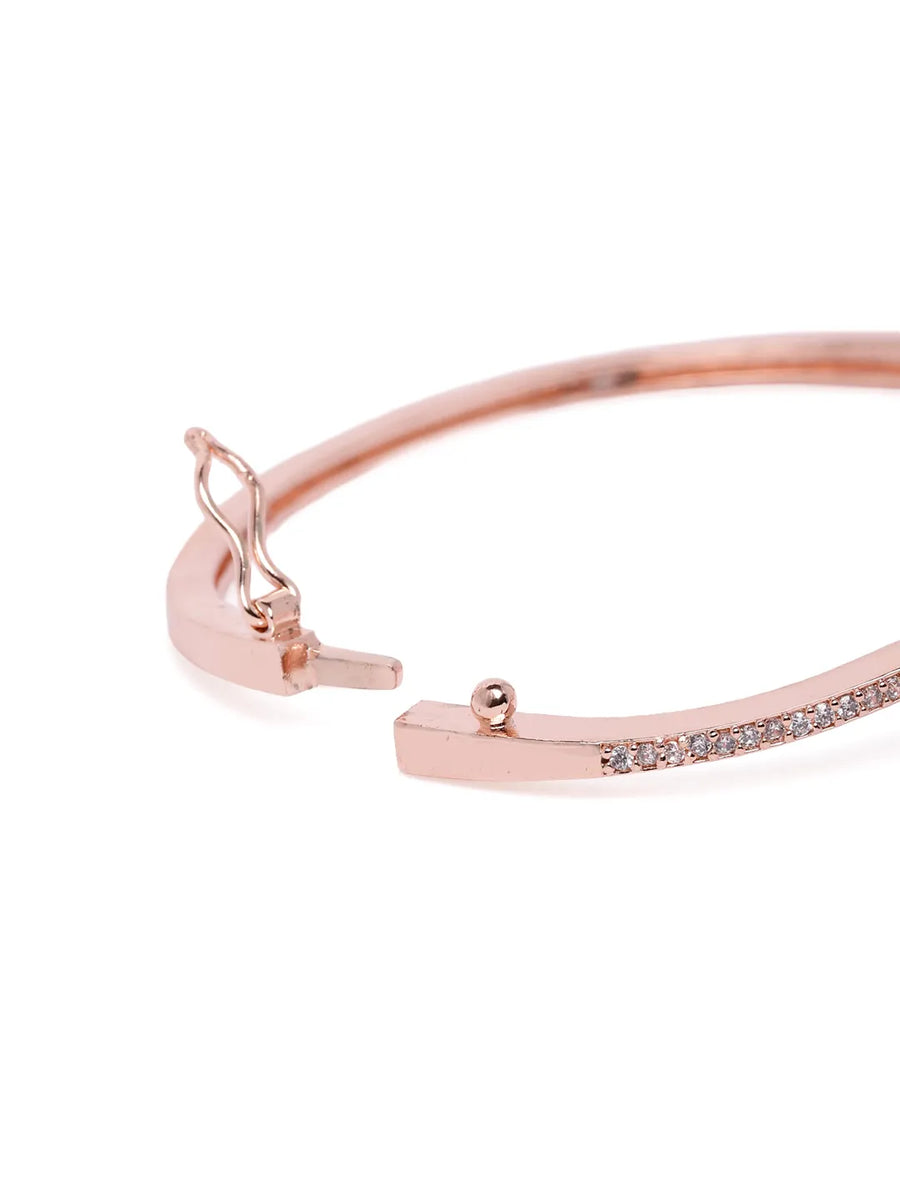 CZ Leaf Trail Openable Kada Bracelet