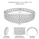 CZ Kada Bangle – Stunning Stone Bangle Jewellery by Peora
