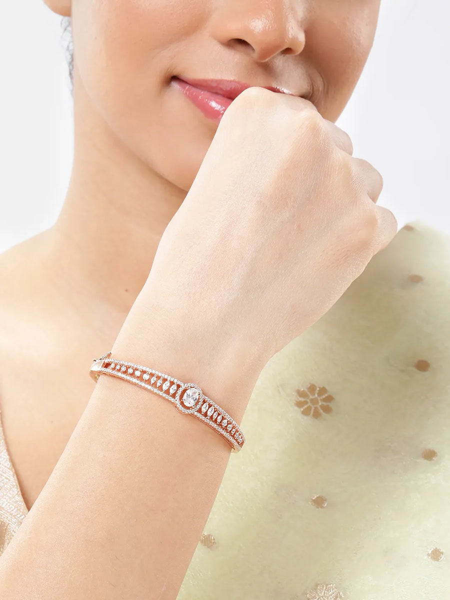 Studded Kada – Elegant Bangles with Sparkling Stones | Peora