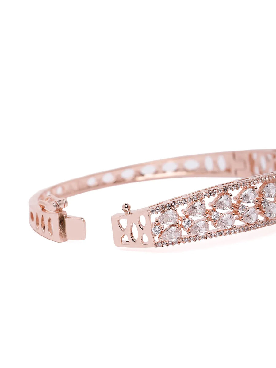 CZ Round Cut Glam Bracelet Kada