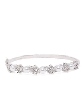 Lustrous Pearl & Crystal Fusion Kada