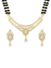 Glittering Rose Gold CZ Mangalsutra Set