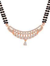 Gleaming Beauty Rose Gold CZ Mangalsutra Set