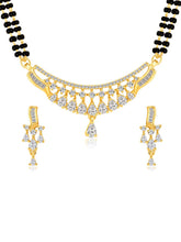 Gleaming Beauty Rose Gold CZ Mangalsutra Set