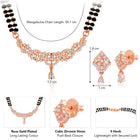 CZ Mangalsutra Set | Elegant & Sparkling Designs by Peora


