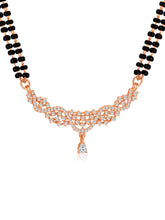 Rose Gold Glitz CZ Mangalsutra set