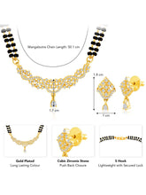 Rose Gold Glitz CZ Mangalsutra set