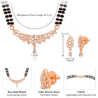 CZ Shimmering Mangalsutra Set | Elegant Sparkle by Peora

