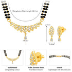 CZ Shimmering Mangalsutra Set | Elegant Sparkle by Peora

