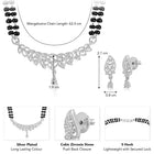 CZ Shimmering Mangalsutra Set | Elegant Sparkle by Peora

