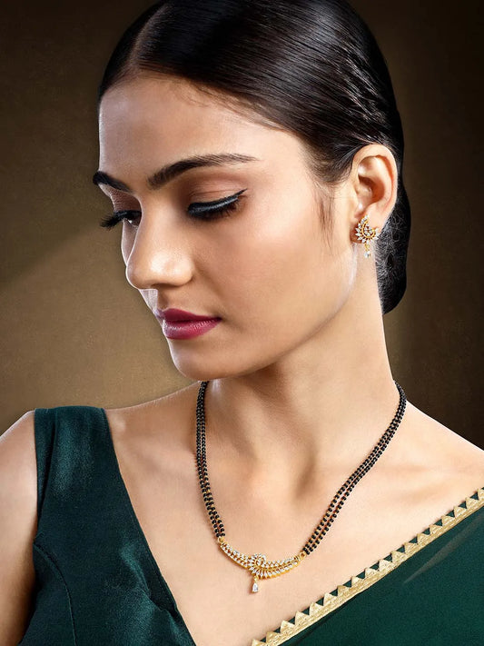 Radiance CZ Mangalsutra Set | Sparkling Elegance by Peora

