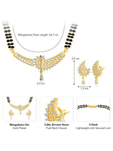 Classic Radiance Rose Gold CZ Mangalsutra set