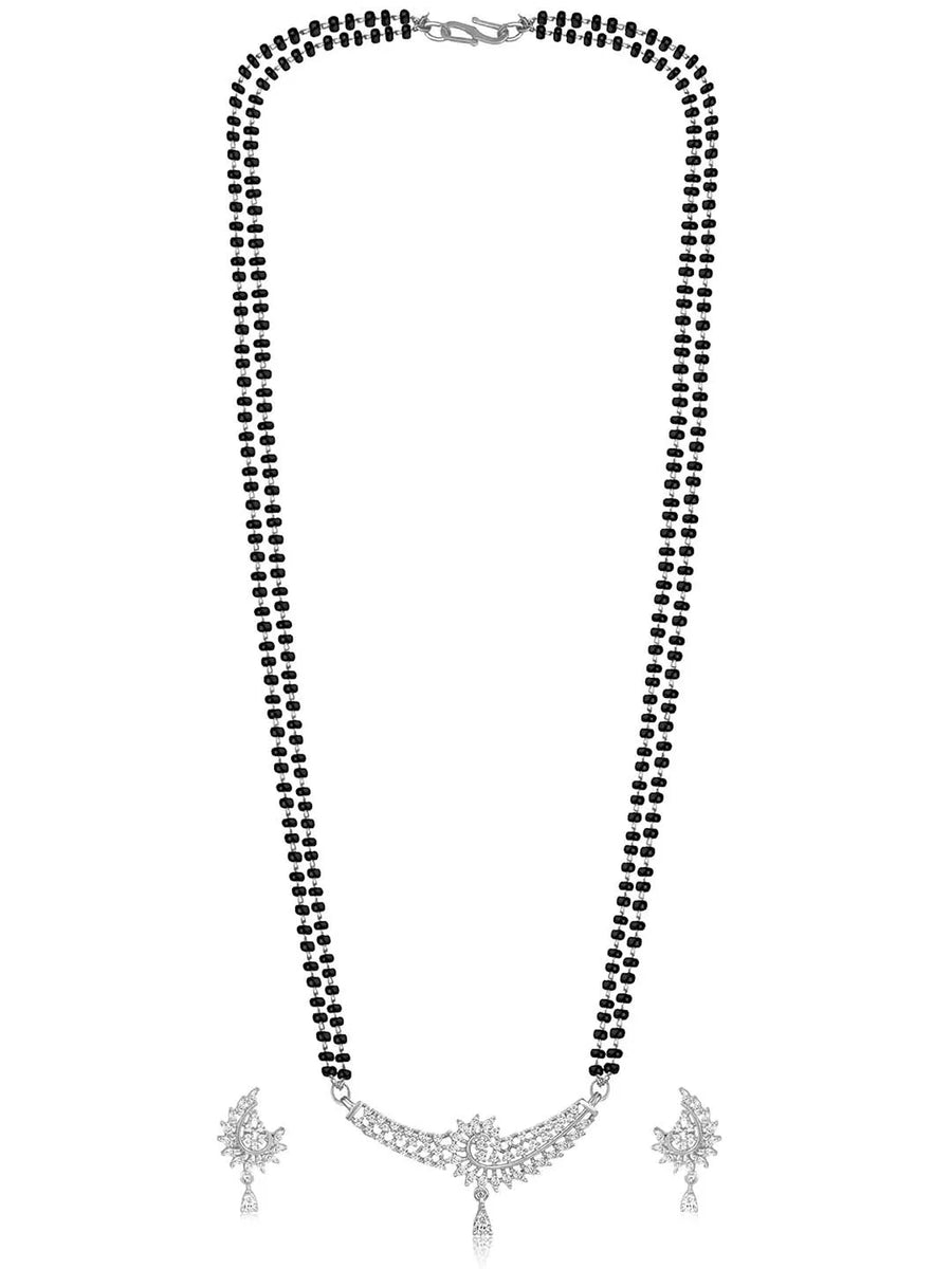 Radiance CZ Mangalsutra Set | Sparkling Elegance by Peora

