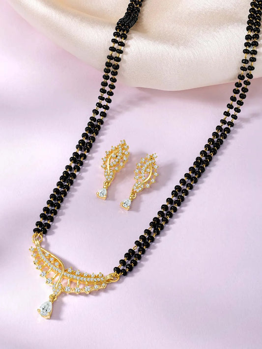 CZ Mangalsutra Set | Elegant Daily & Bridal Styles by Peora

