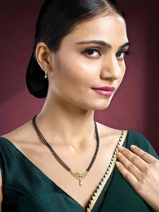CZ Mangalsutra Set | Elegant Daily & Bridal Styles by Peora


