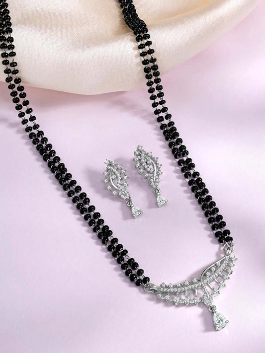 CZ Mangalsutra Set | Elegant Daily & Bridal Styles by Peora

