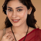 Dainty Shine Mangalsutra Earrings Set