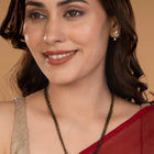 Dainty Shine Mangalsutra Earrings Set