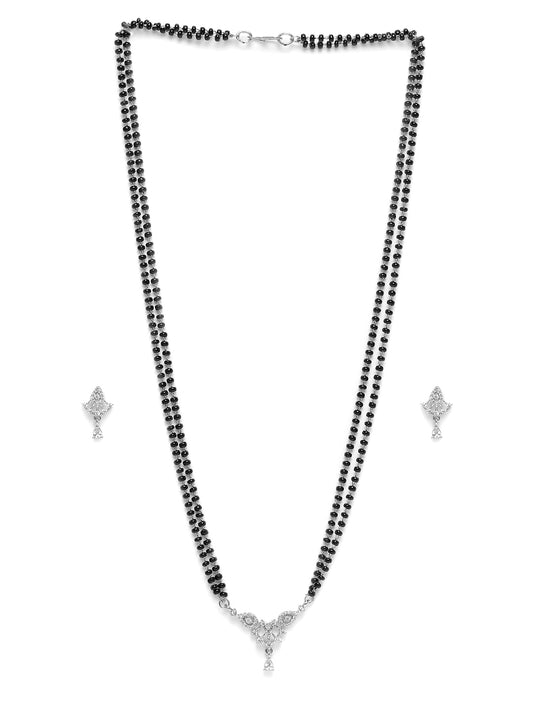 Stunning CZ Studded Mangalsutra Set