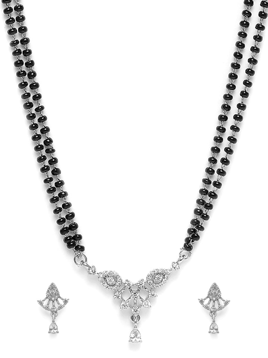 Stunning CZ Studded Mangalsutra Set