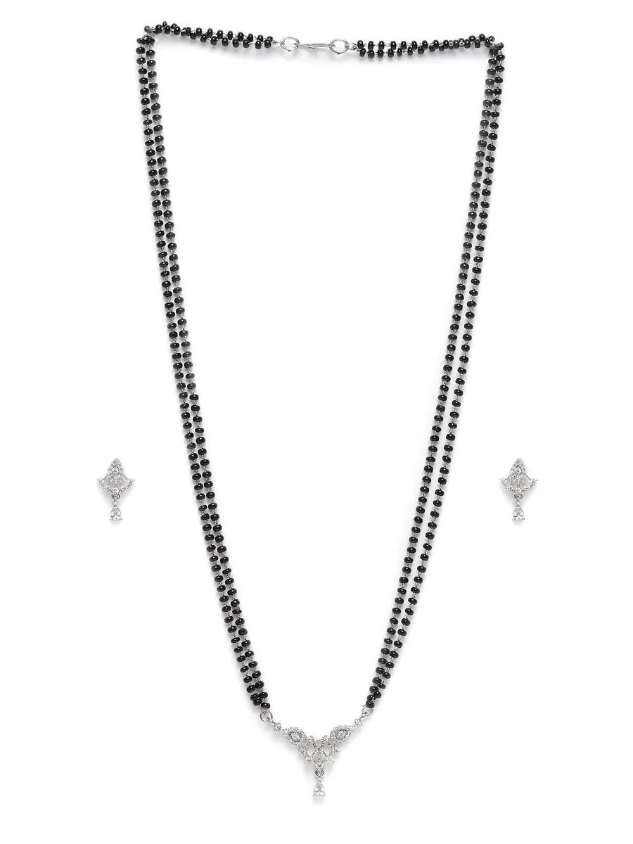 Stunning CZ Studded Mangalsutra Set