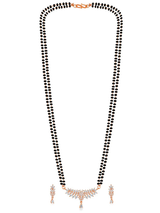 CZ Mangalsutra Set | Stylish & Sparkling Designs by Peora

