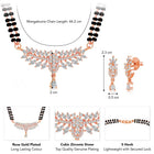 CZ Mangalsutra Set | Stylish & Sparkling Designs by Peora

