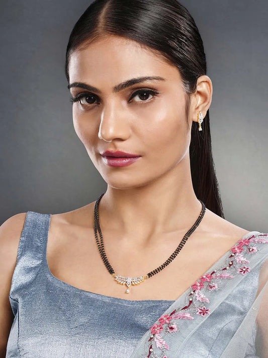 CZ Mangalsutra Set | Stylish & Sparkling Designs by Peora

