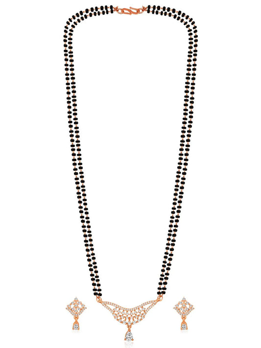 CZ Mangalsutra Set | Elegant Mangalsutra Designs by Peora

