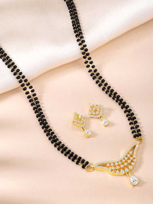 CZ Mangalsutra Set | Elegant Mangalsutra Designs by Peora

