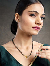 Chic Sparkle Rose Gold CZ Mangalsutra Set