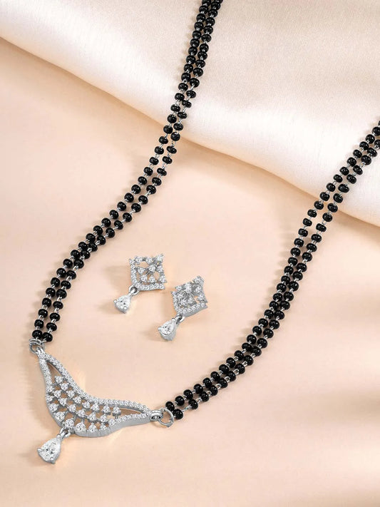 CZ Mangalsutra Set | Elegant Mangalsutra Designs by Peora

